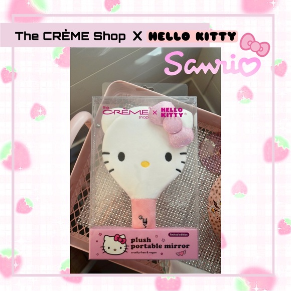 HELLO KITTY 🩷 Limited Edition Hand Mirror Pink Bow Sanrio - Picture 7 of 11